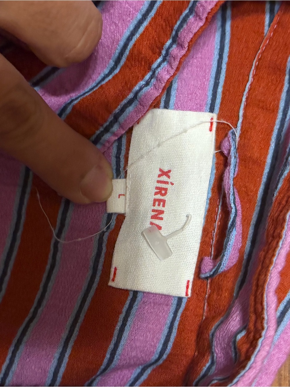 XiRENA Striped Kids Shorts in Red and Pink